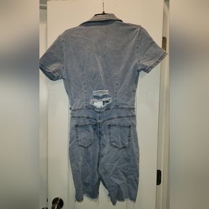 Jean Shorts Romper